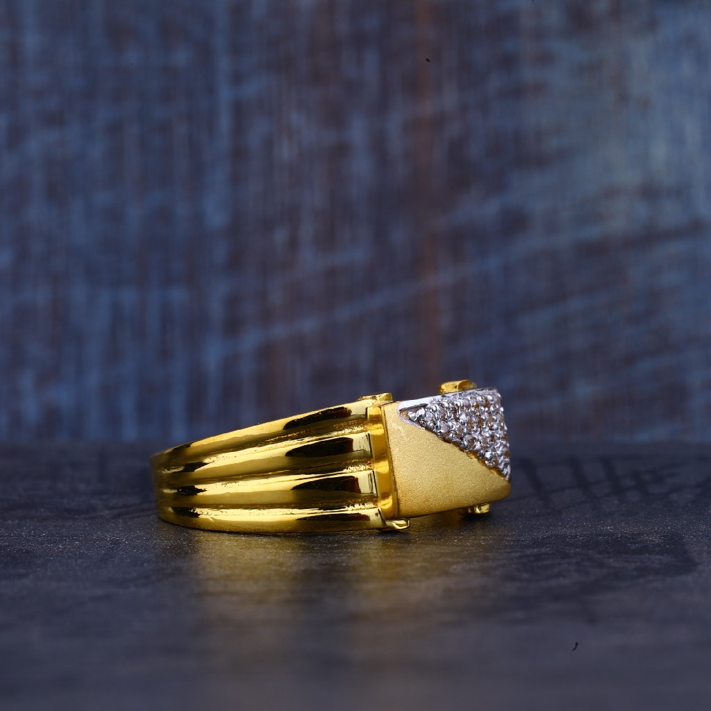 Mens Gold Diamond Casting Ring-MR355