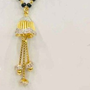 22KT/ 916 Gold fancy single  hanging pendant mangalsutra for ladies