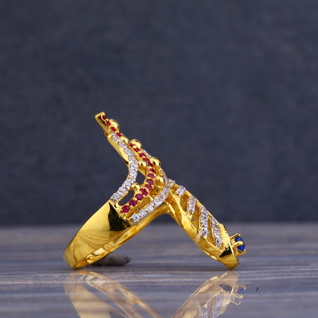916 Gold Cz Ring for Ladies LLR80