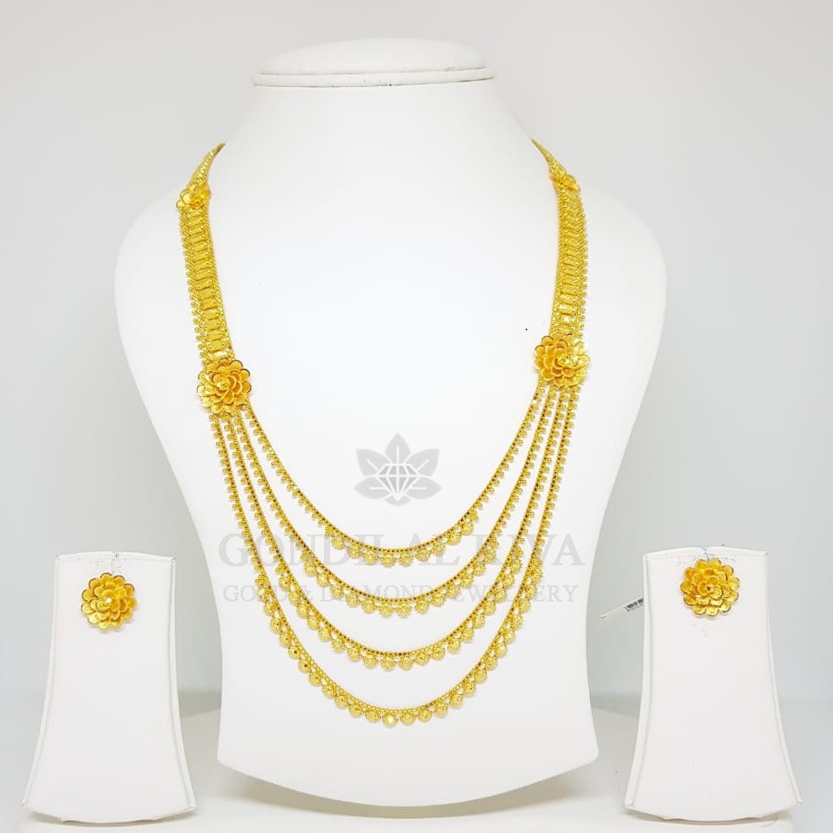 22kt gold necklace set gnh40 - gft hm77