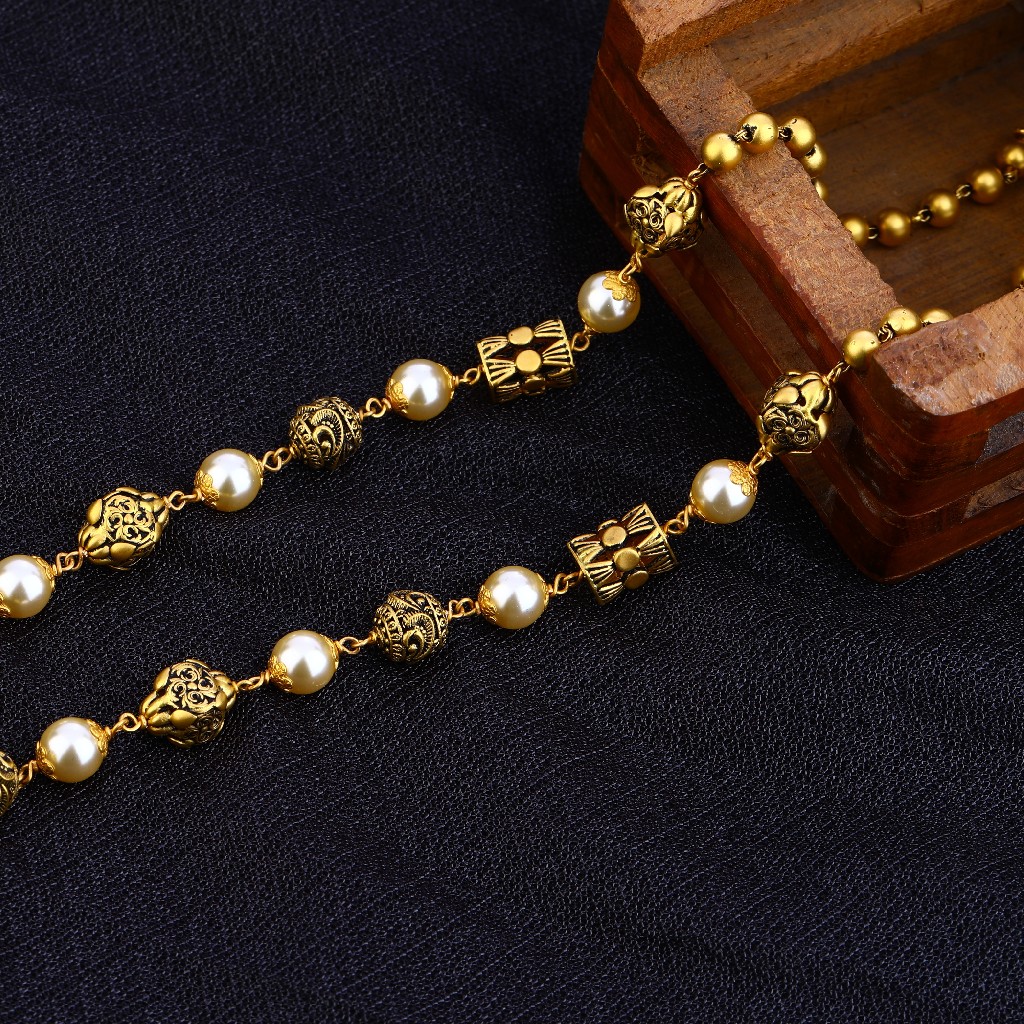 Lord Krishna Antique Design Ladies Moti ChainMala-AC89