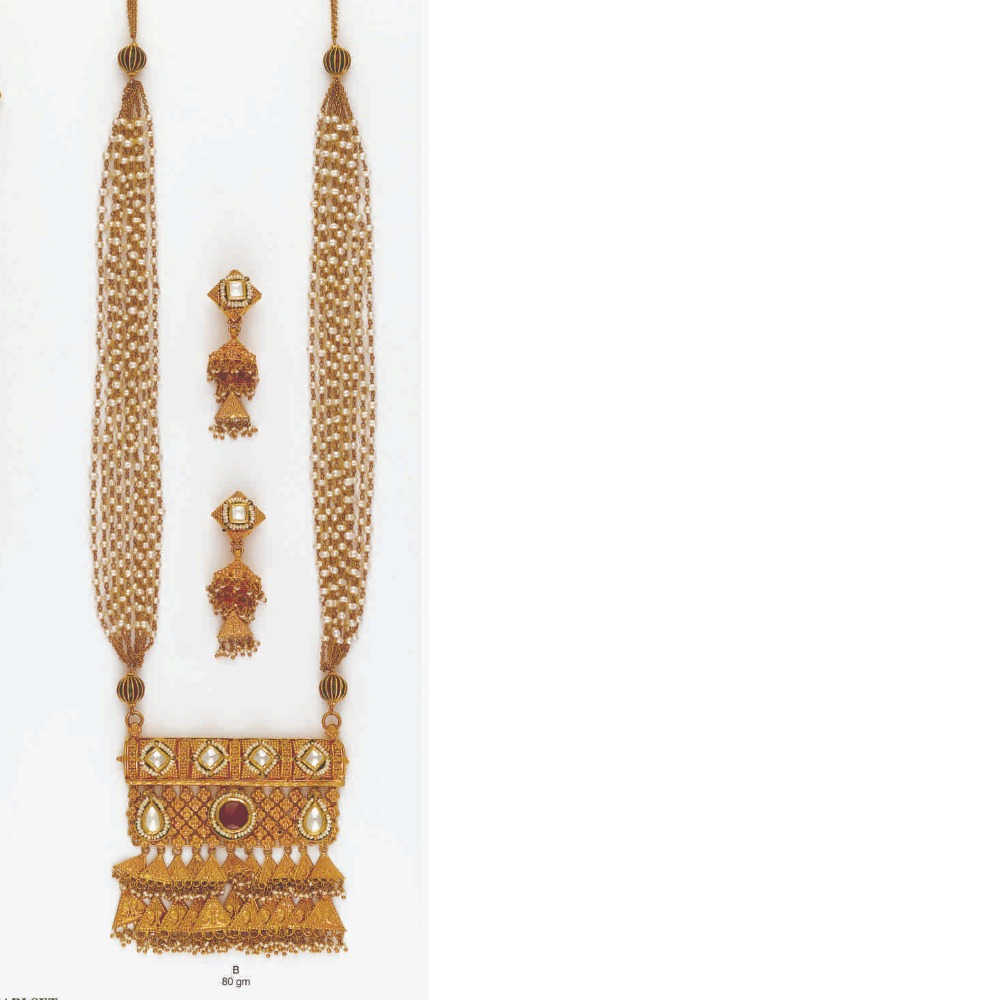 22kt designer gold necklace set