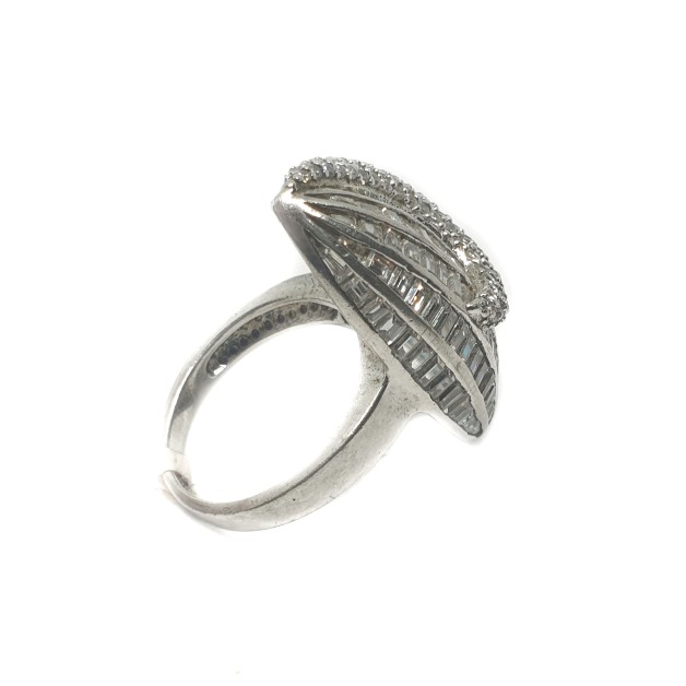925 Sterling Silver CZ Diamond Ring MGA - LRS0108