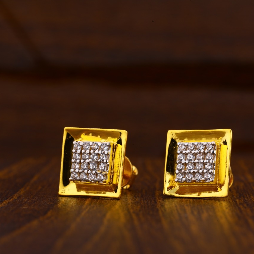 916 Gold CZ Hallmark Exclusive Ladies Tops Earrings LTE163
