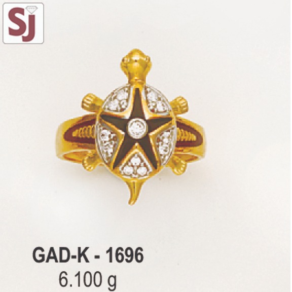 Tortoise Gents Ring Diamond GAD-K-1696