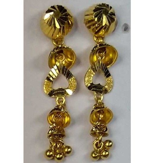 916 Gold Fancy Earrings Akm-er-072