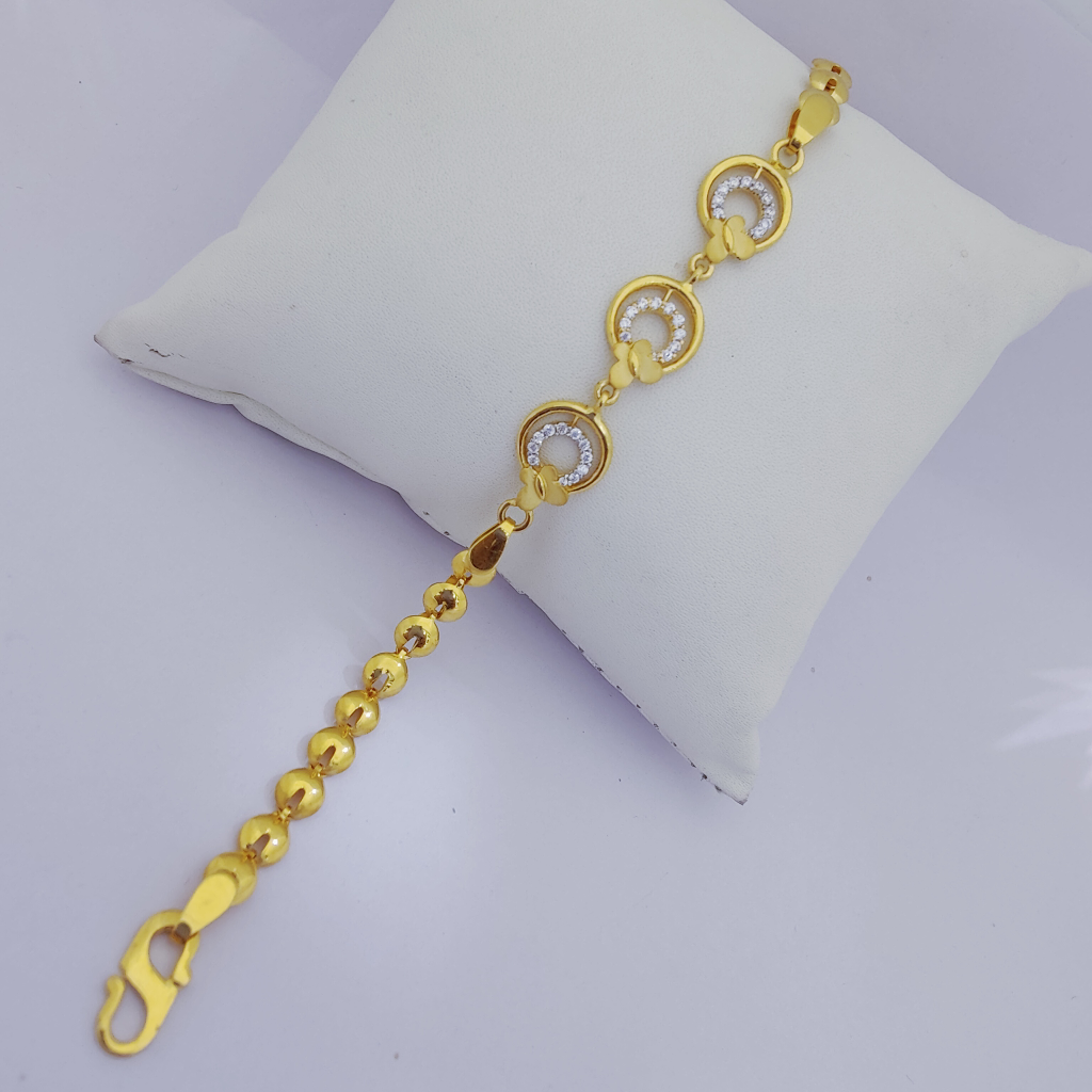 22k gold exclusive butterfly design ladies bracelet