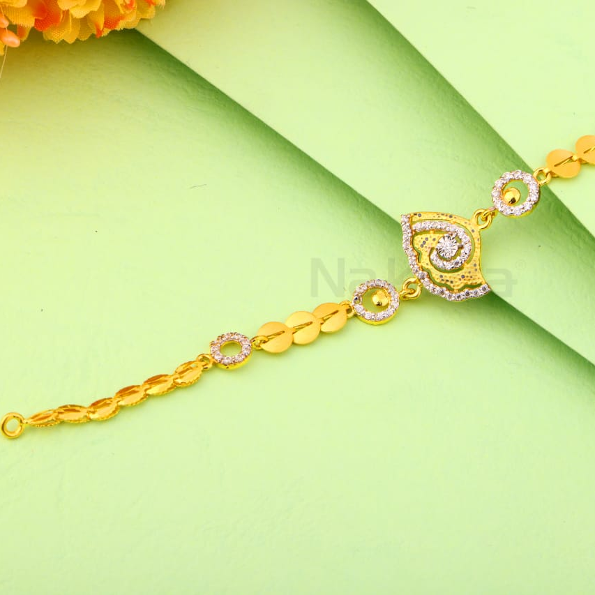 916 Gold Hallmark Ladies Delicate Bracelet LB532