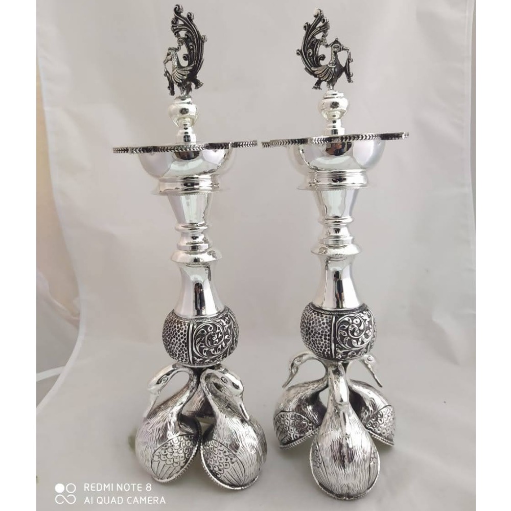 925 Pure Silver Lamp (Panchmukhi Diya Samayi ) PO-143-17