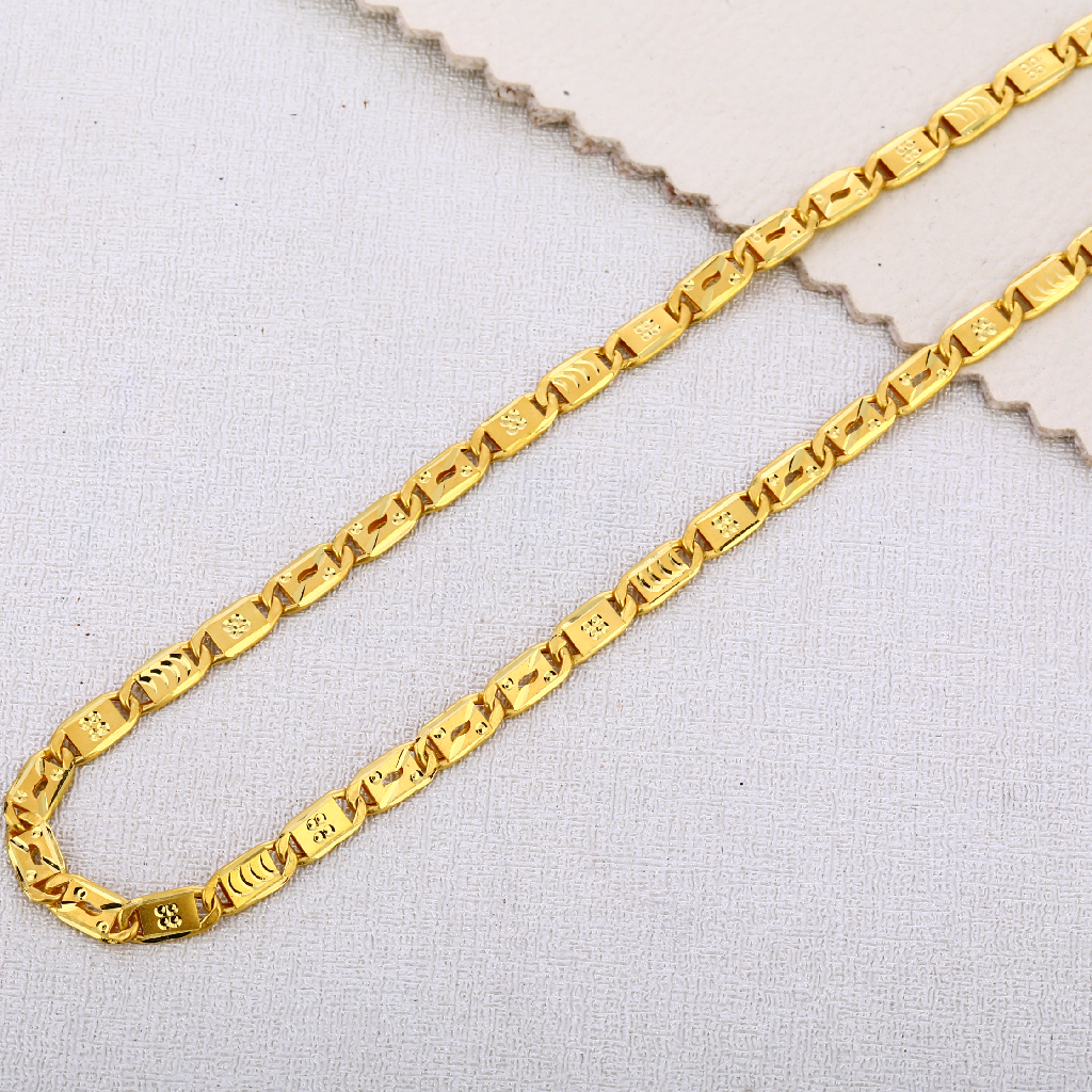 22KT Gold mens Hallmark Classic choco chain MCH583