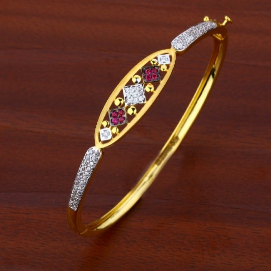 22 carat gold antique ladies kada bracelet RH-LB907