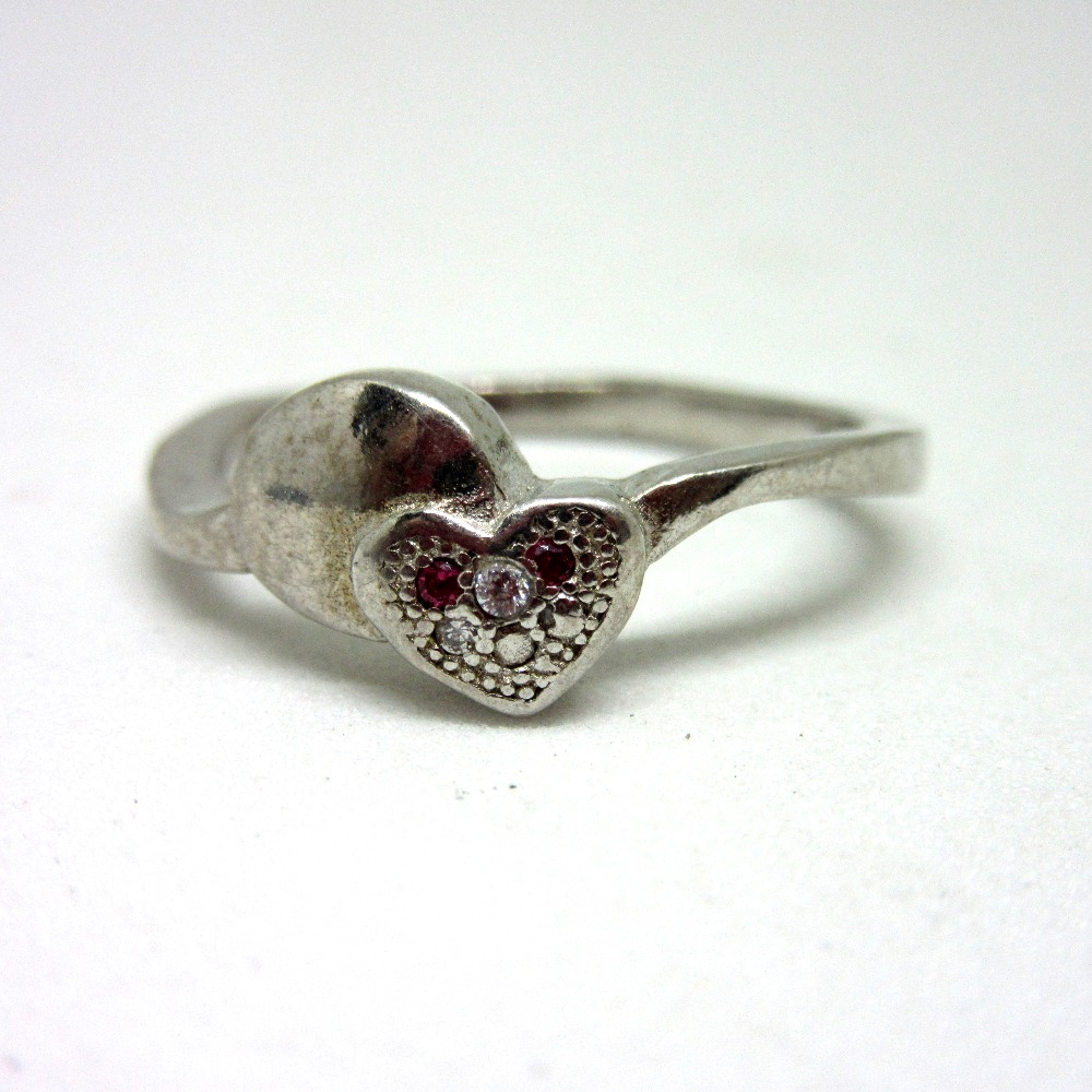 Sun 925 on sale heart ring