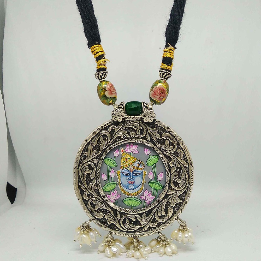 925 sterling silver Traditional Antique pendant set for women STS0002
