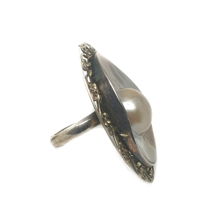 925 sterling silver oval shaped rajawadi designer ring mga - lrs0121