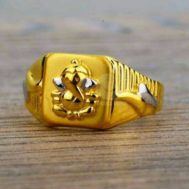 Retailer of 916 gold casting gents ring | Jewelxy - 131838
