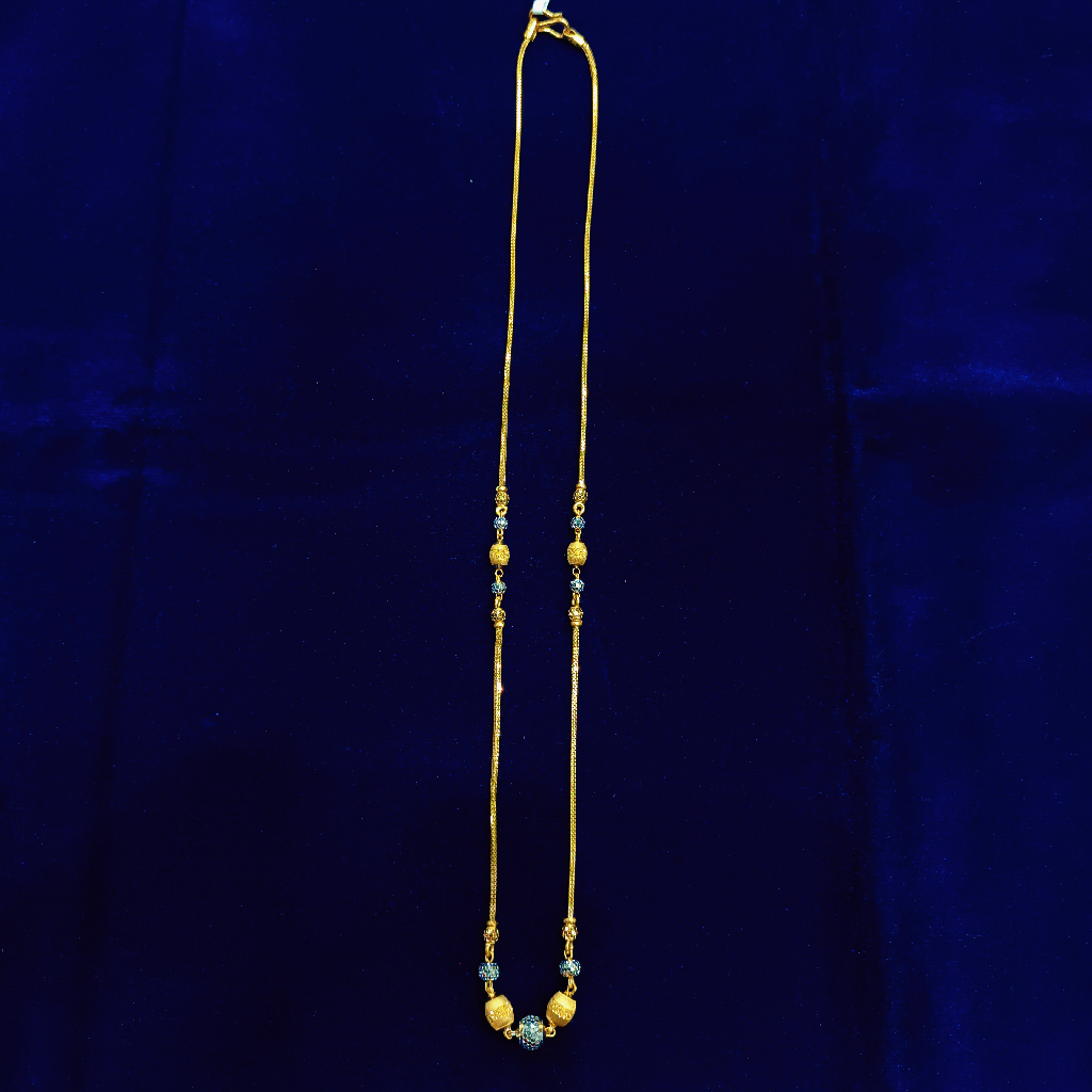 Gold enamel chain