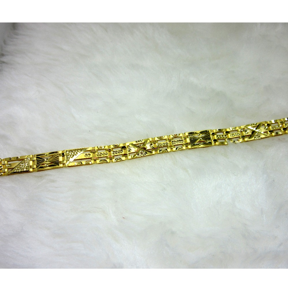 Buy quality Gold light weight gents bracelet in Ahmedabad