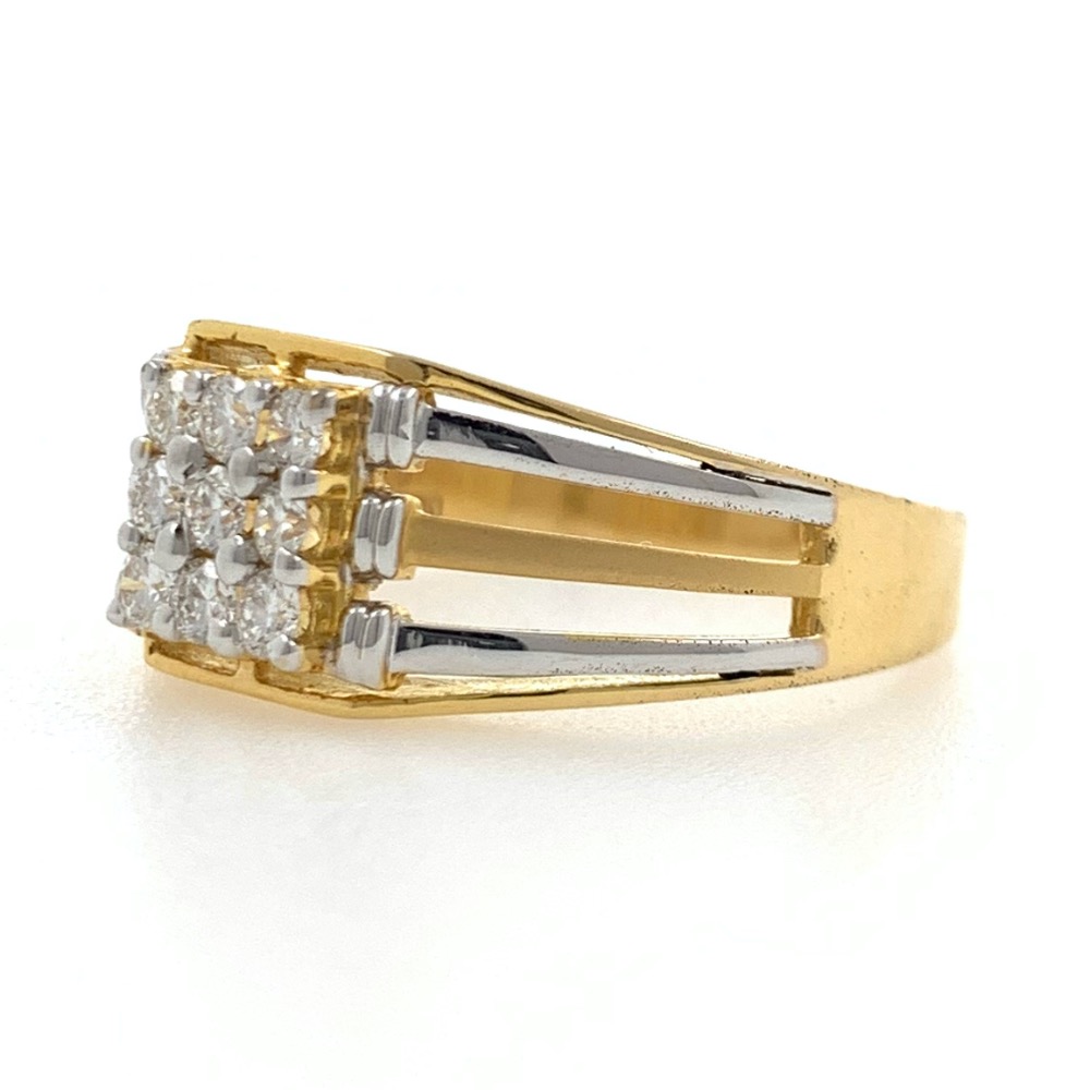 Buy Avsar 18k (750) Yellow Gold and Diamond Ring for Men at Amazon.in