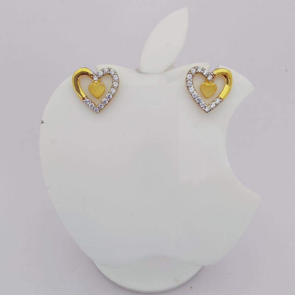 22k Gold Exclusive Heart Shape Earring