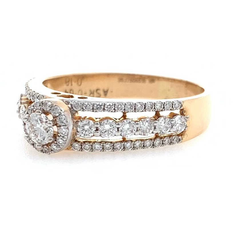 18kt / 750 rose gold engagement diamond ring 8lr263