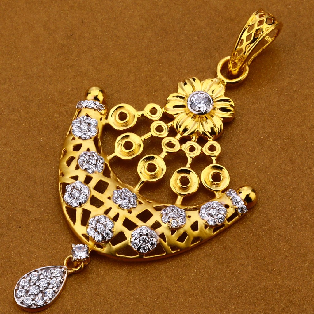 22kt Cz Fancy Pendant Set FPS124