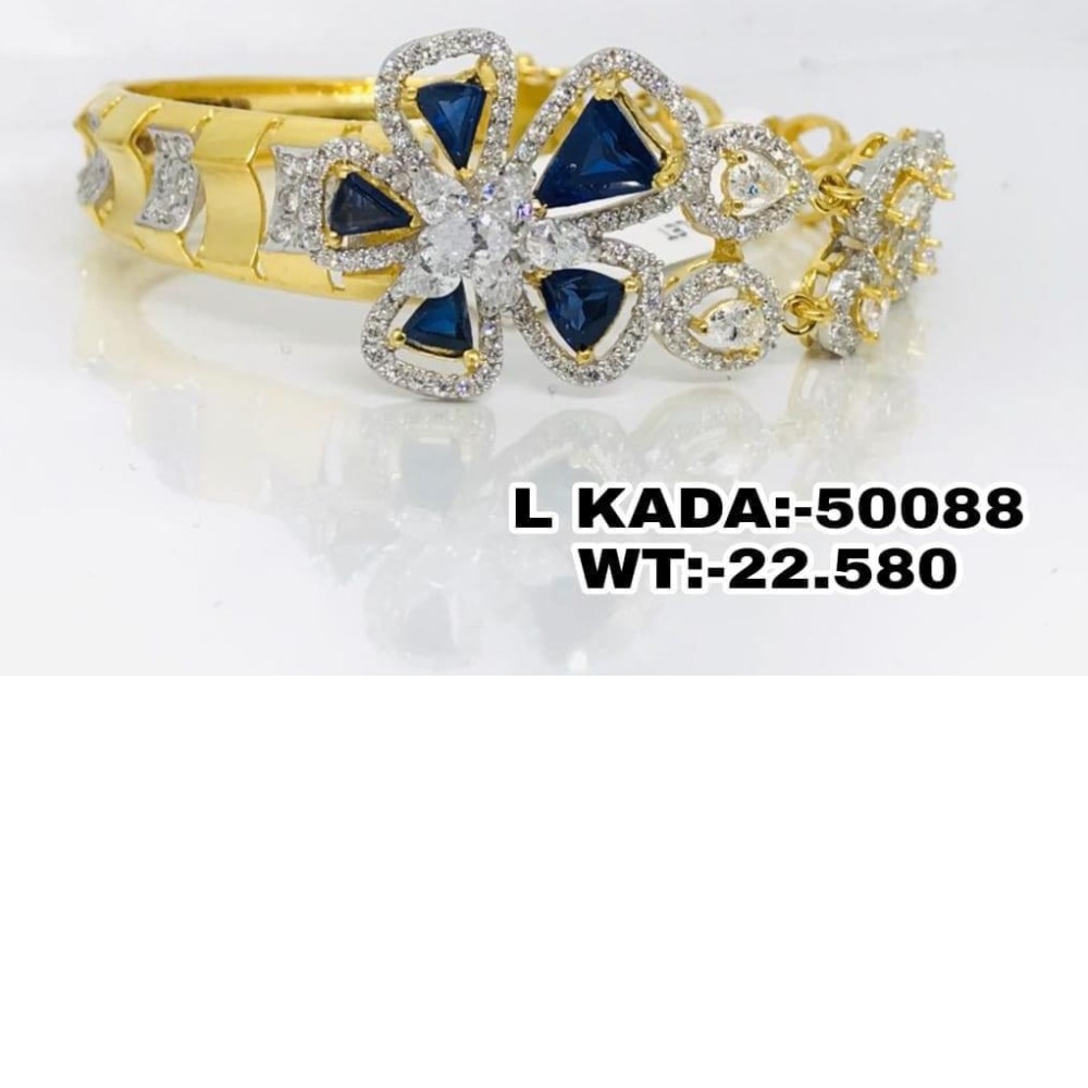916 Gold Blue Stone Ladies antic Brasclet Kadu RH-LB23