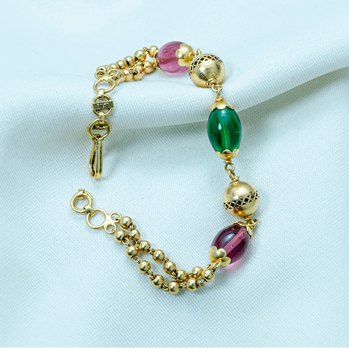 22KT Gold Antique Bracelet lB-586 