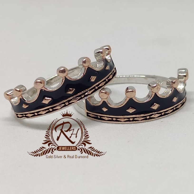 92 5 silver oxdize couple ring Rh-Cr957