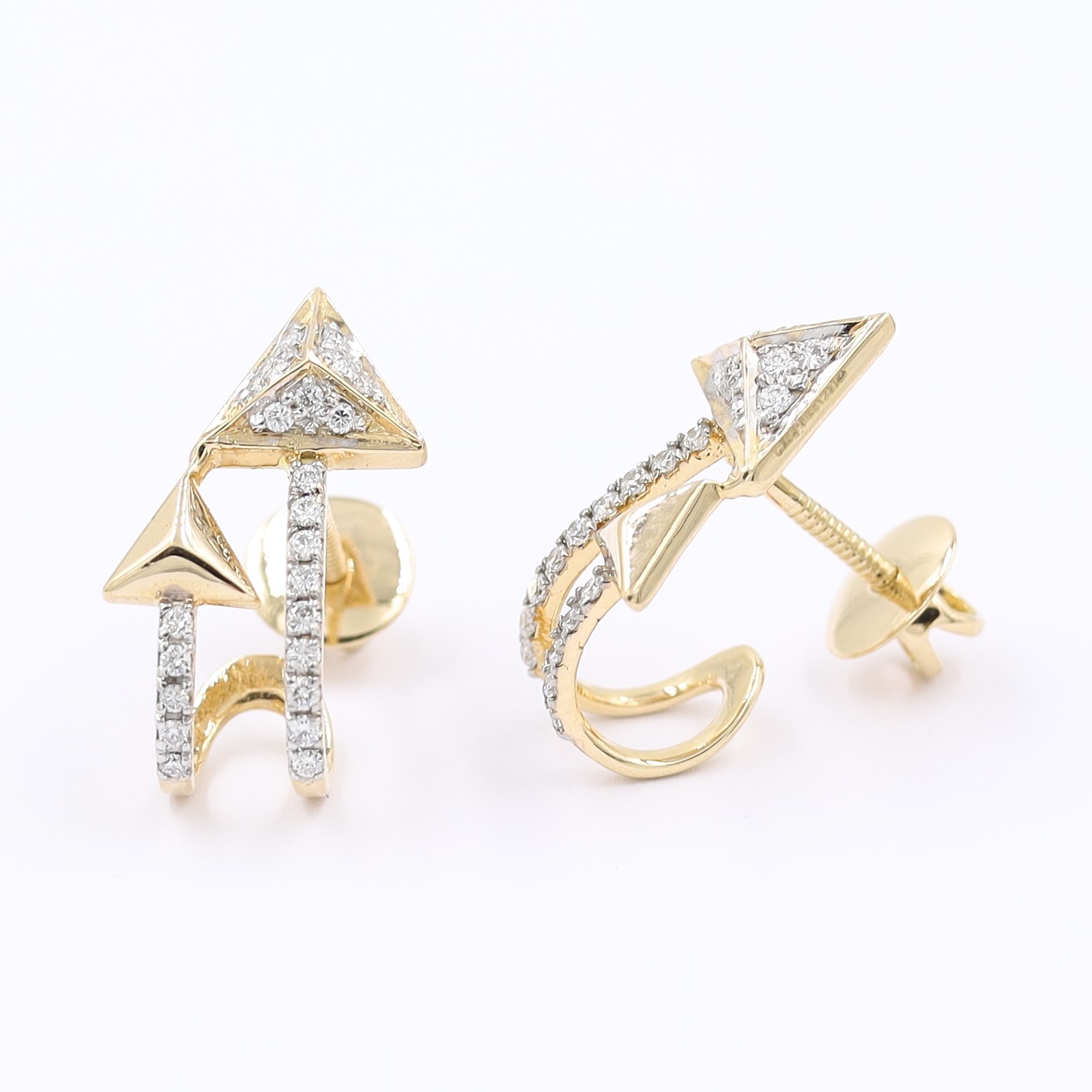 Surreal Rose Gold Diamond Earrings