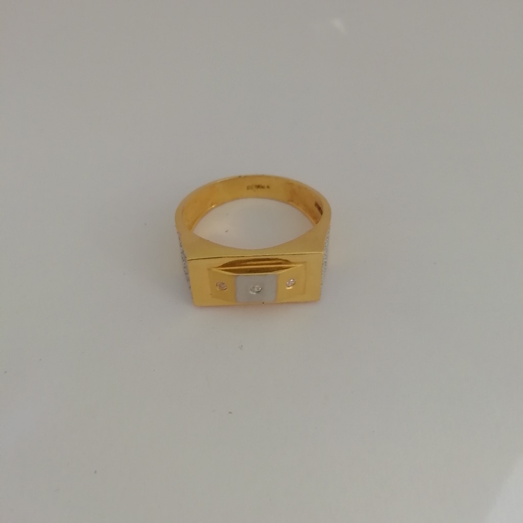916 gold casting mate finishing Gents ring