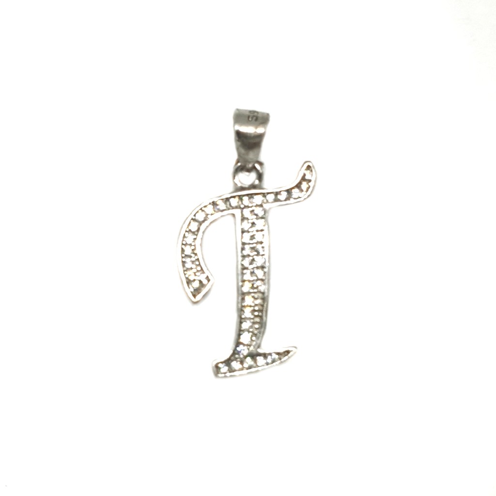 Buy quality 925 Sterling Silver Alphabet (Letter T) Pendant MGA ...