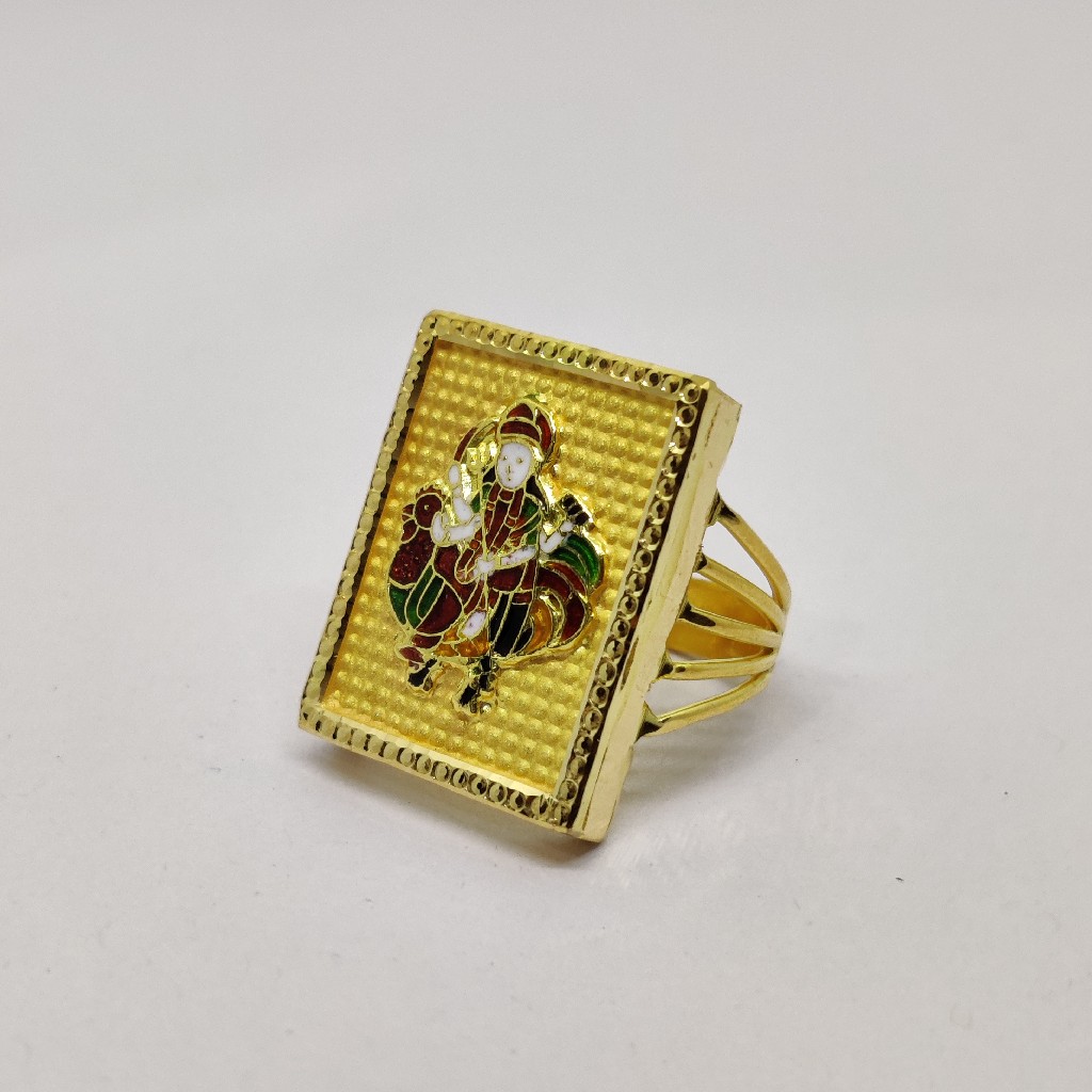 916 Gold Fancy Gent's Bahuchar Maa Ring