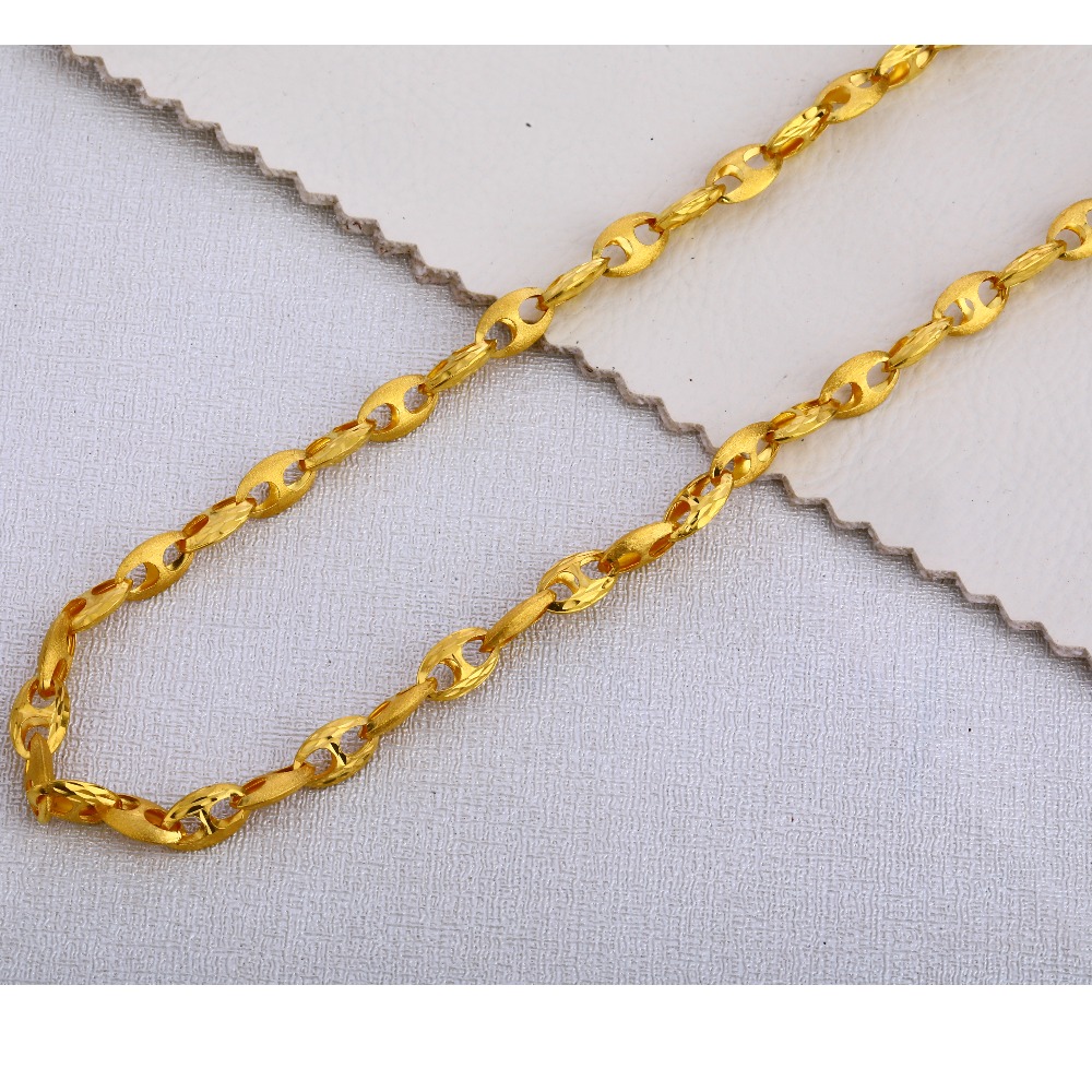 Buy quality 916 Gold Men's Fancy Choco Chain MCH384 in Ahmedabad