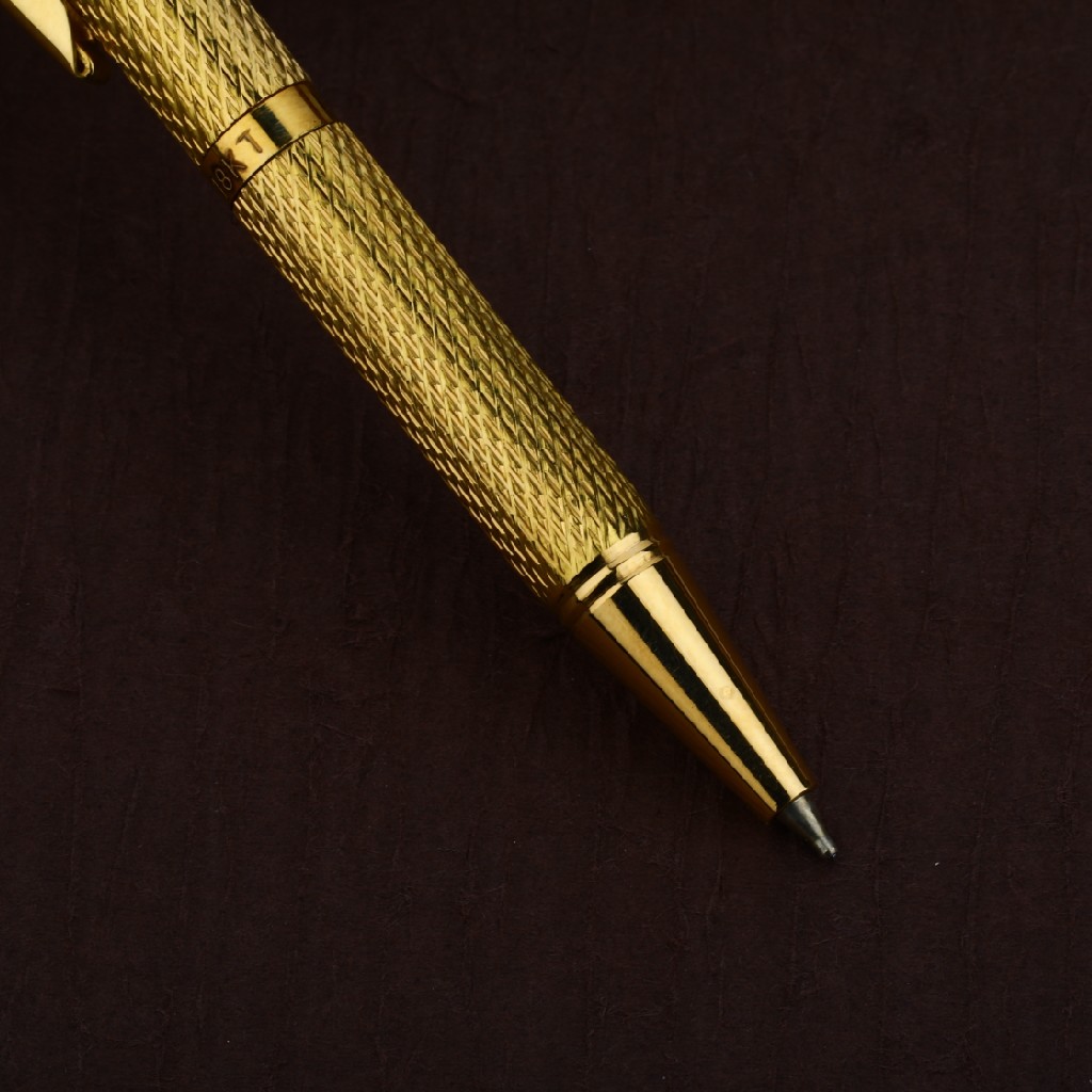 18K Short Gold Mens Ball Pen-BP10