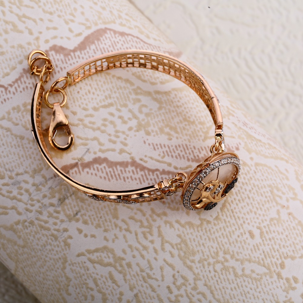 18KT Rose Gold Women's Delicate Hallmark  Bracelet RLKB356