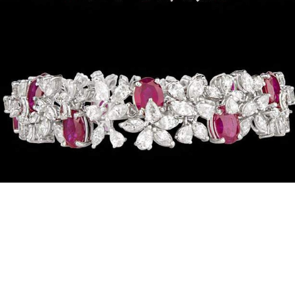 Diamonds and Ruby Bracelet JSJ0156