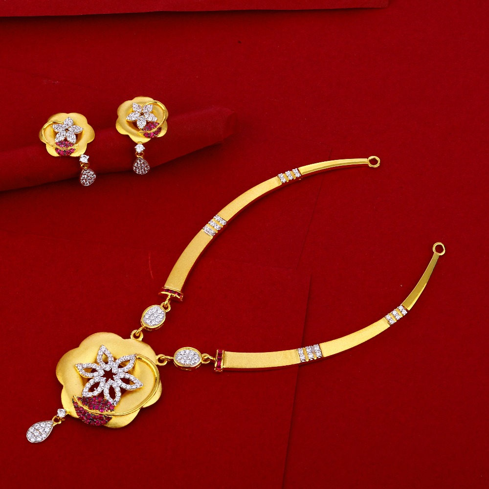 916 Gold Hallmark Classic Women's Necklace Set LN221