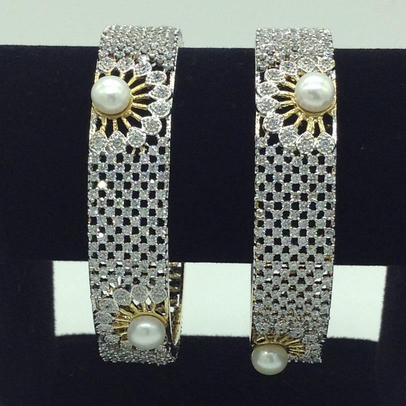 Pearls CZ Fancy Bangles JBG0311