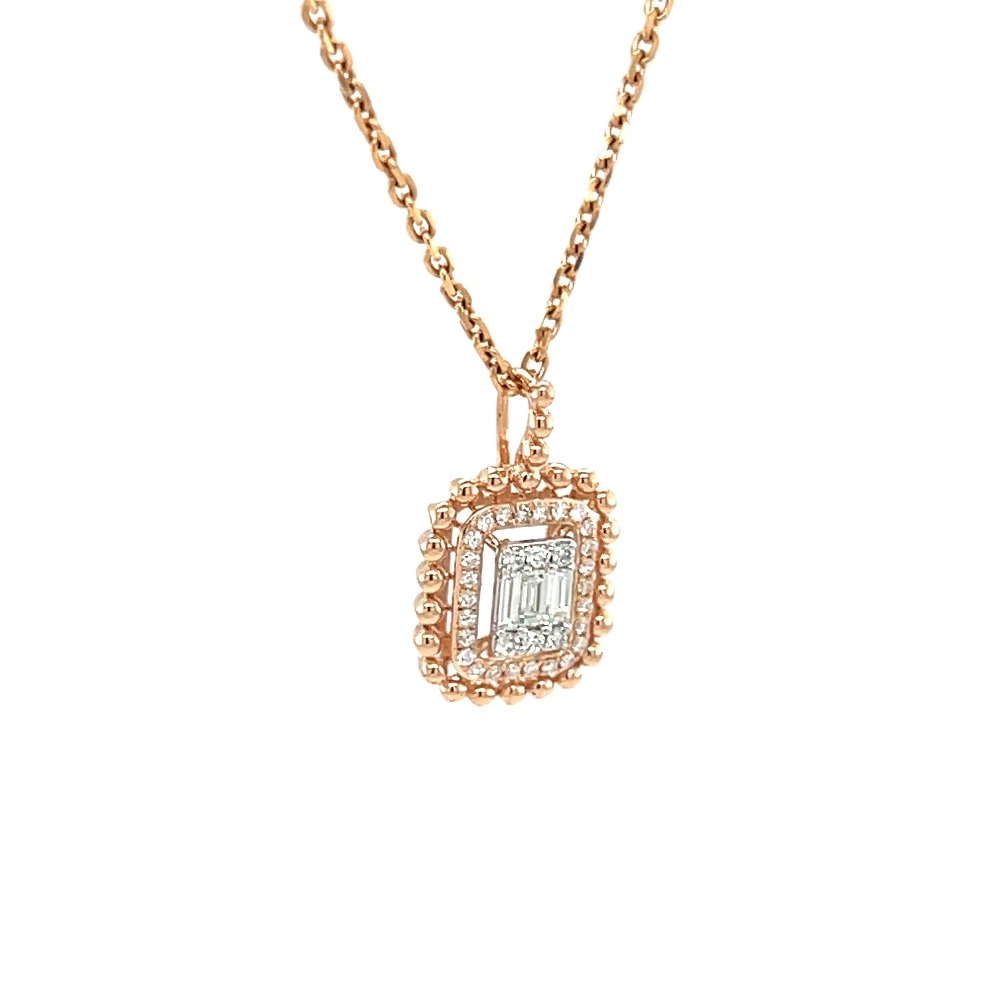 Beautiful Delicate Work Wear Diamond Pendant