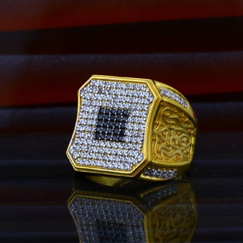 Buy quality Mens 22ct Heavy Designer Gold Ring-MHR14 in Ahmedabad