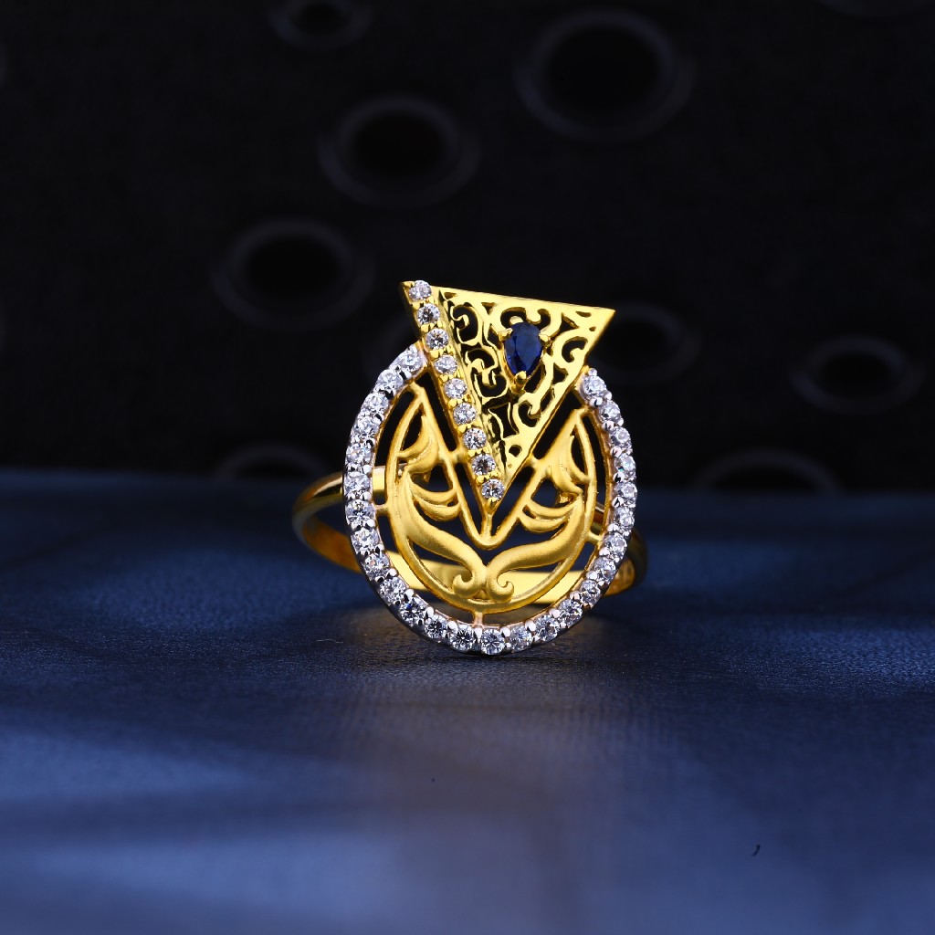 22kt Gold Exclusive Cz Ring LR74