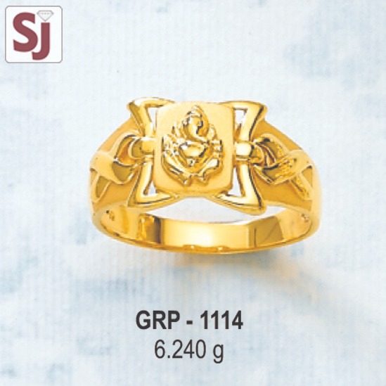 Ganpati Gents Ring Plain GRP-1114
