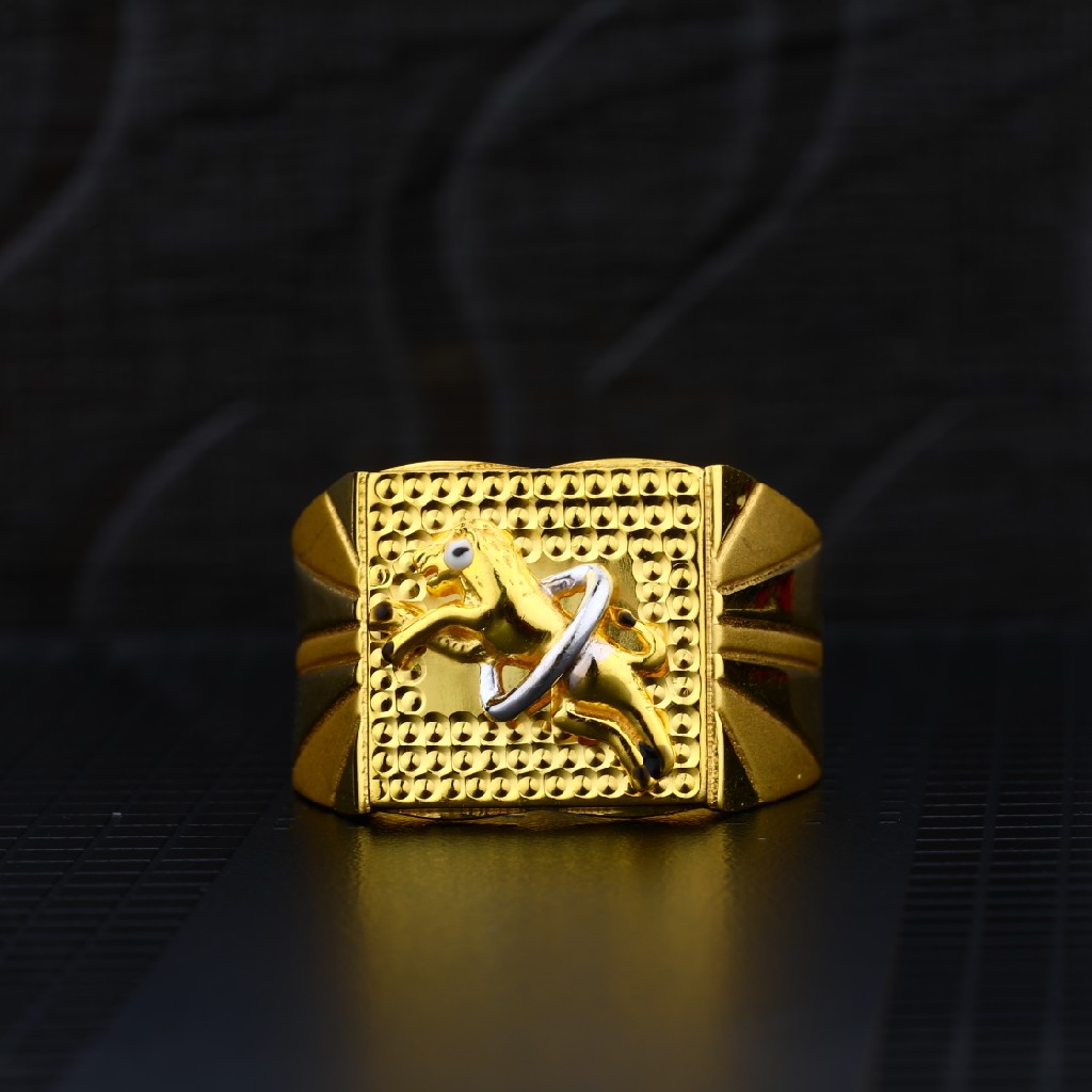 Buy quality Mens 916 Plain Gold Ring-MPR01 in Ahmedabad