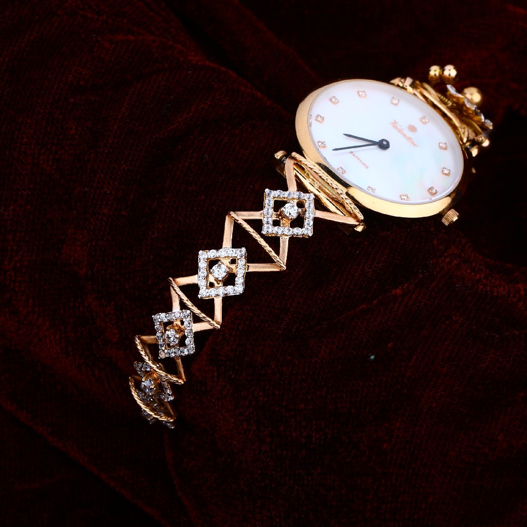 Rose Gold Diamond Watch-RLW55