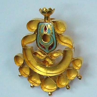 Antique jadtar kundan pendant set khokha-akm-ps-018