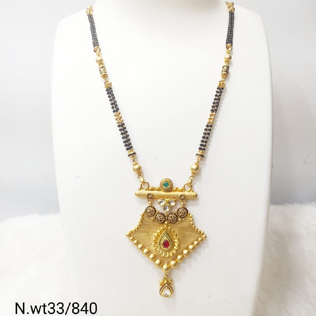 Buy quality 22ct Gold Ladies New latest design Mangalsutra in ...