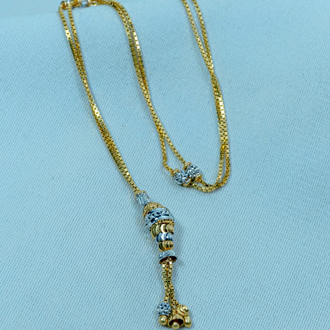 22kt gold stylish Pendant chain dk0055