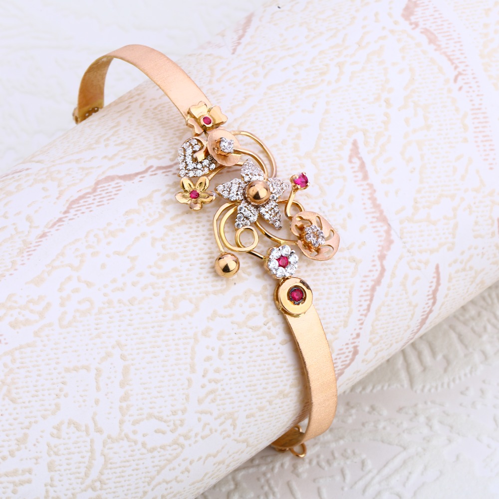 18ct Rose Gold Designer Hallmark Bracelet RLKB154