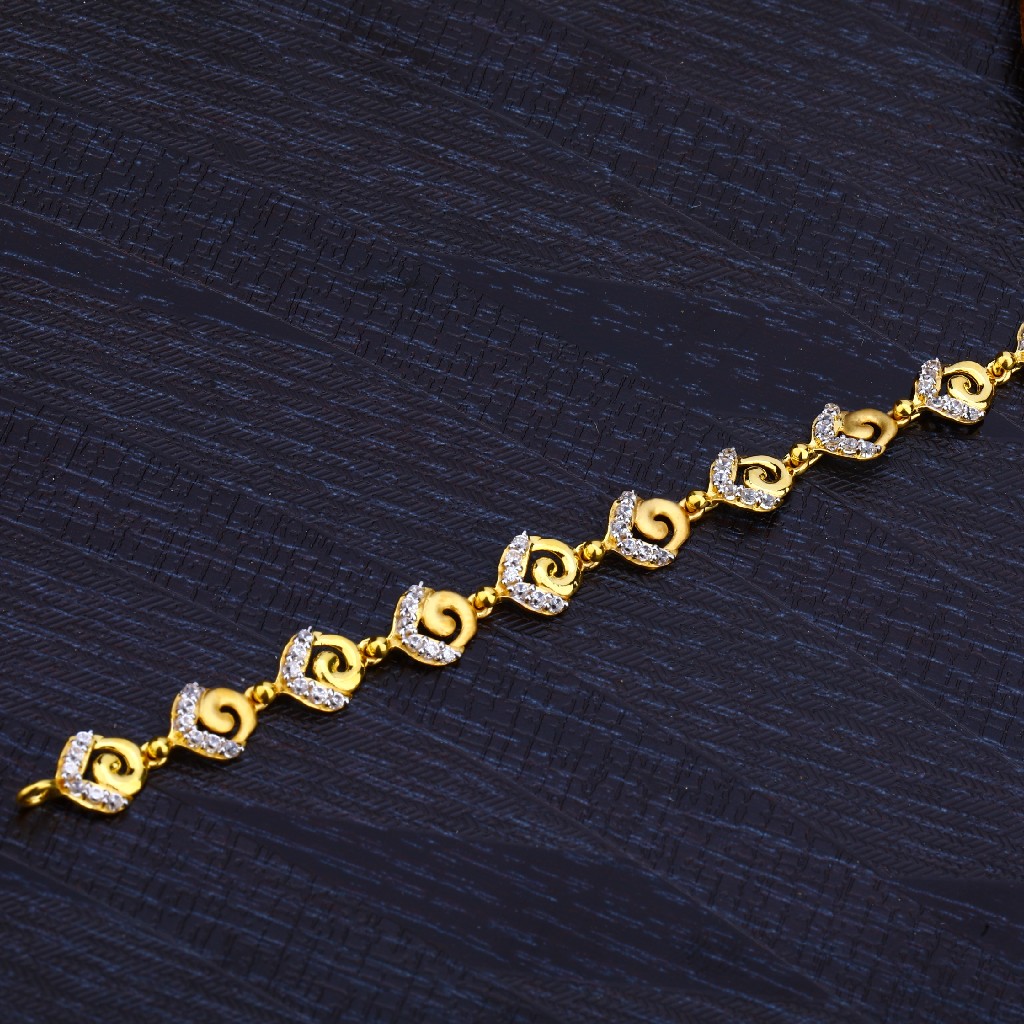 Buy quality Ladies Gold 916 Fancy Bracelet-LB172 in Ahmedabad