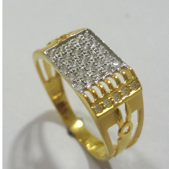 916 GOLD CZ DIAMOND MARVELLOUS GENTS RING